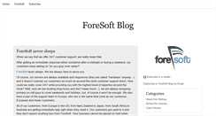 Desktop Screenshot of blog.foresoft.net