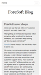 Mobile Screenshot of blog.foresoft.net