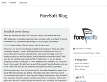 Tablet Screenshot of blog.foresoft.net